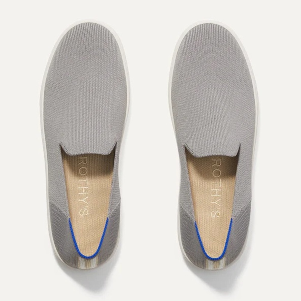 Rothy's Gray and Blue Loafers